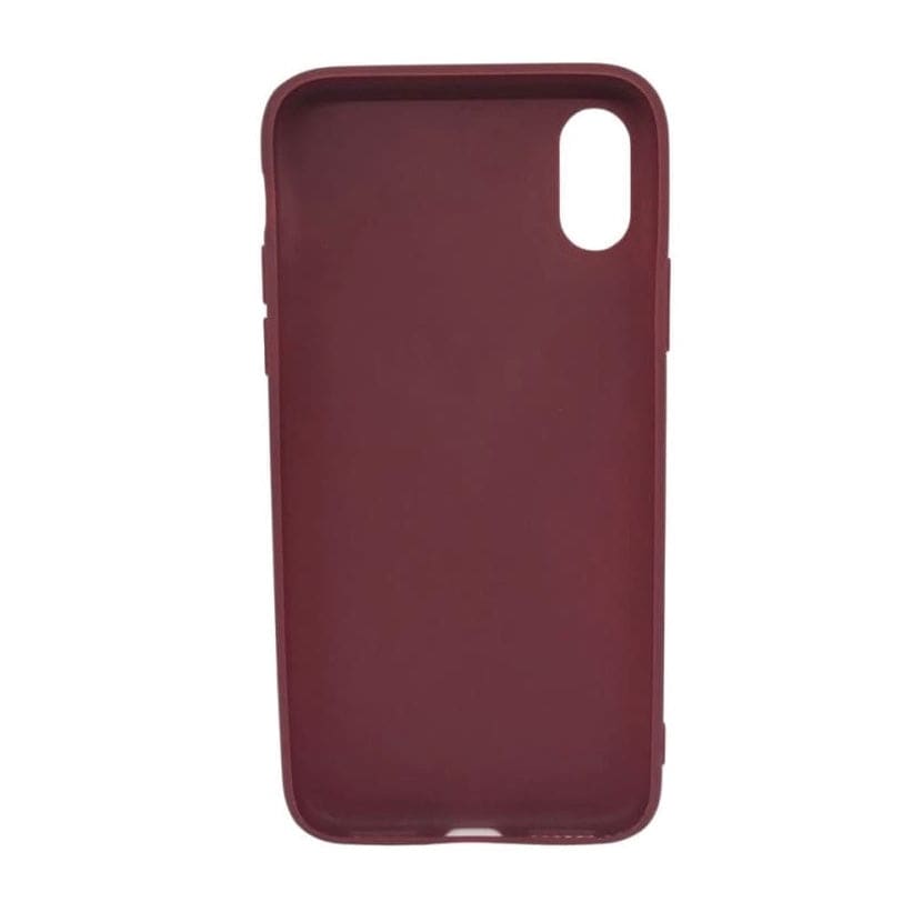 Silicone Case for iPhone X / XS (Maroon)