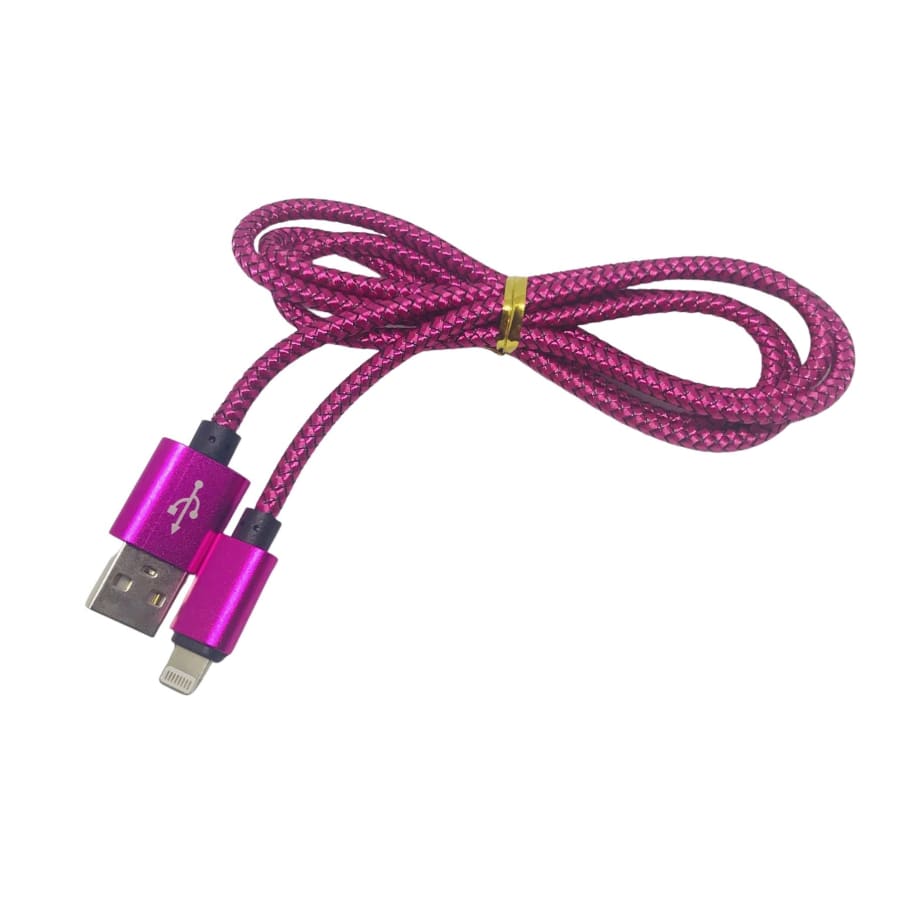 Charger Cable for iPhone/iPad - 2m (Red Wine)