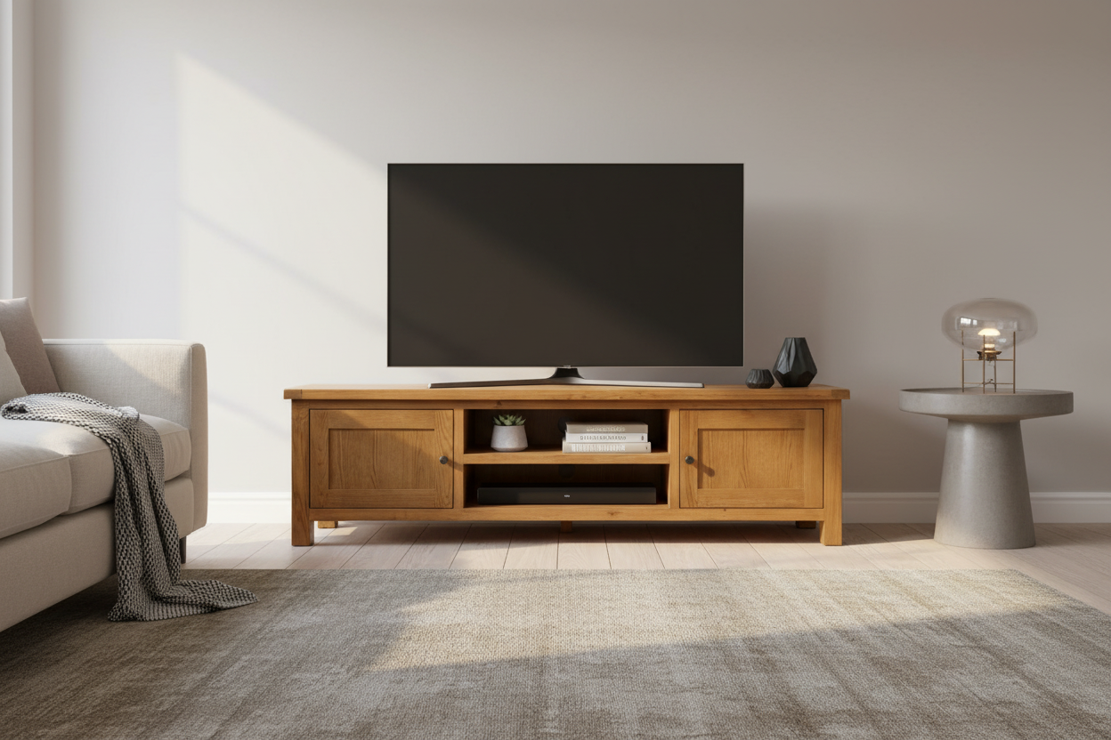 Kensington Oak Entertainment Unit - 1800mm