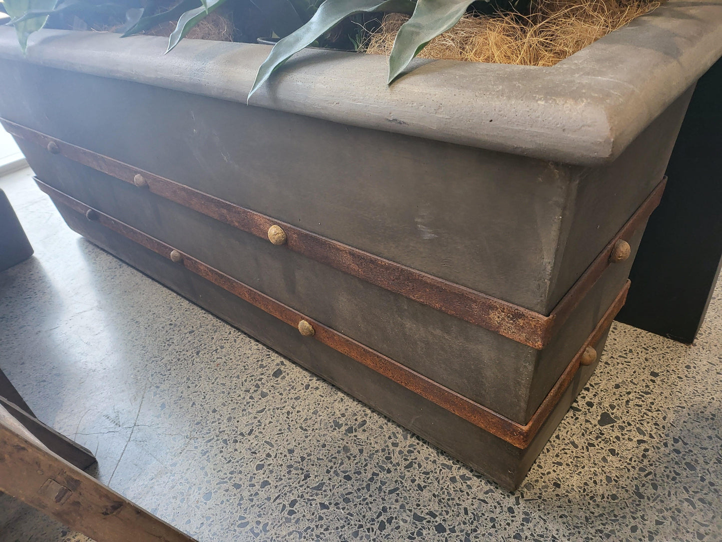 La Terre Rectangular Planter Fossil at online8 furniture store Auckland