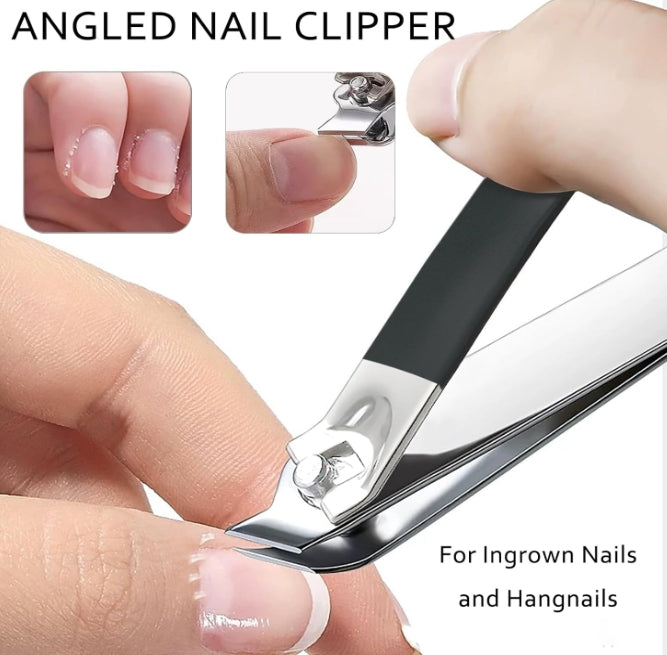 12 Pcs Ingrown Toenail Clipper Nail Cutter Pedicure Knife for Thick Nails Black