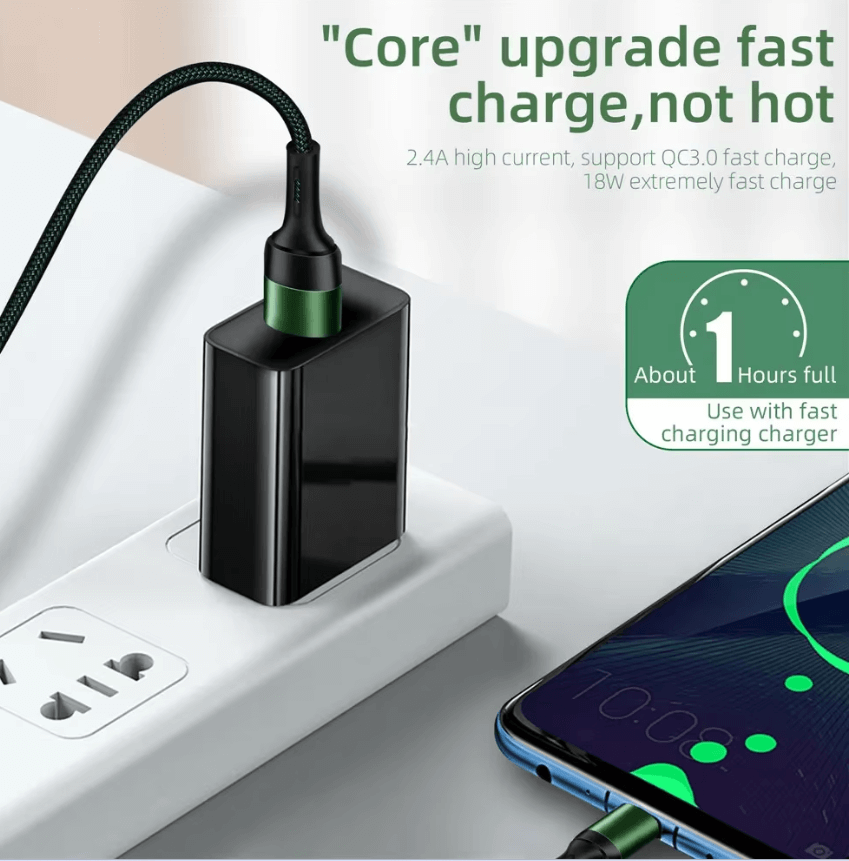 iPhone Fast Charging Cable 1M – USB to Lightning Charger Cable