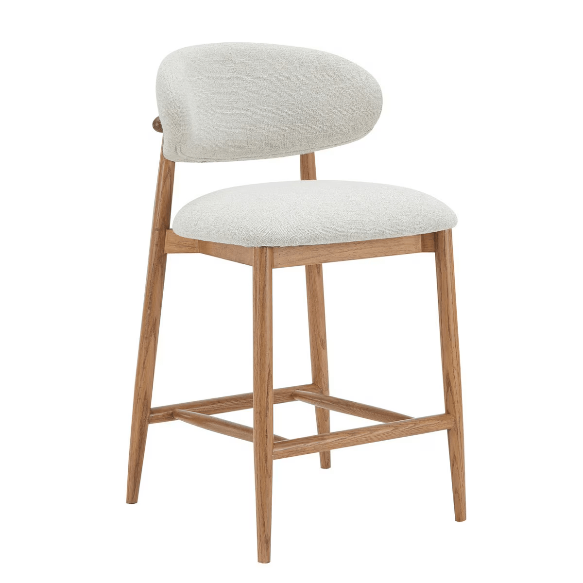 Oscar Counter Stool - Barstool Rubberwood Frame at online8 furniture store Auckland