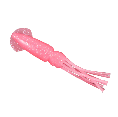 Pink 12.5cm Lumo Coloured Fishing Octopus Skirts (Pkt of 3)