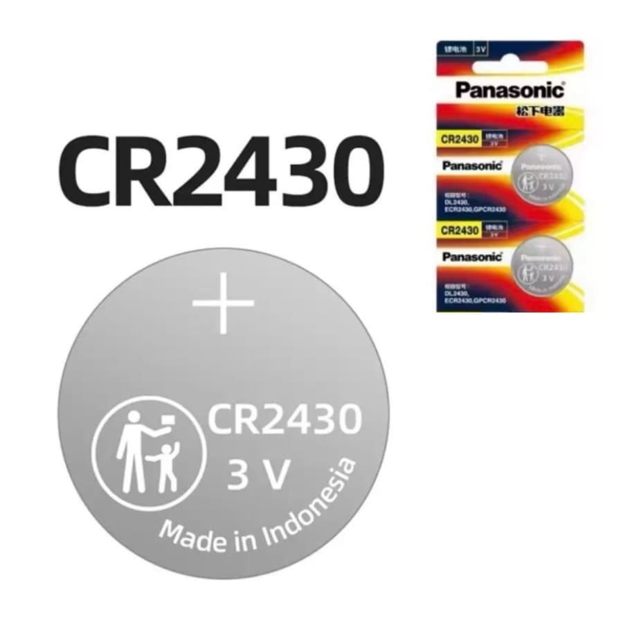 Watch Batteries for Panasonic CR2430 (2 Pack)