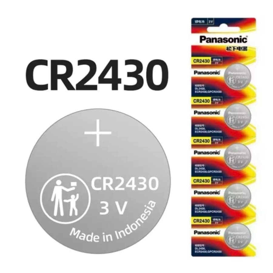 Panasonic CR2430 Watch Batteries (5 Pack)