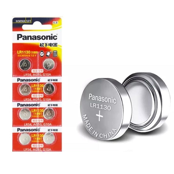Panasonic LR1130 / 189 Watch Batteries (10 Pack)