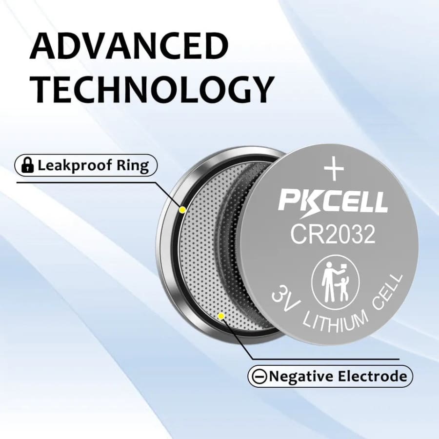 PKCell CR2032 Watch Batteries (5 Pack)