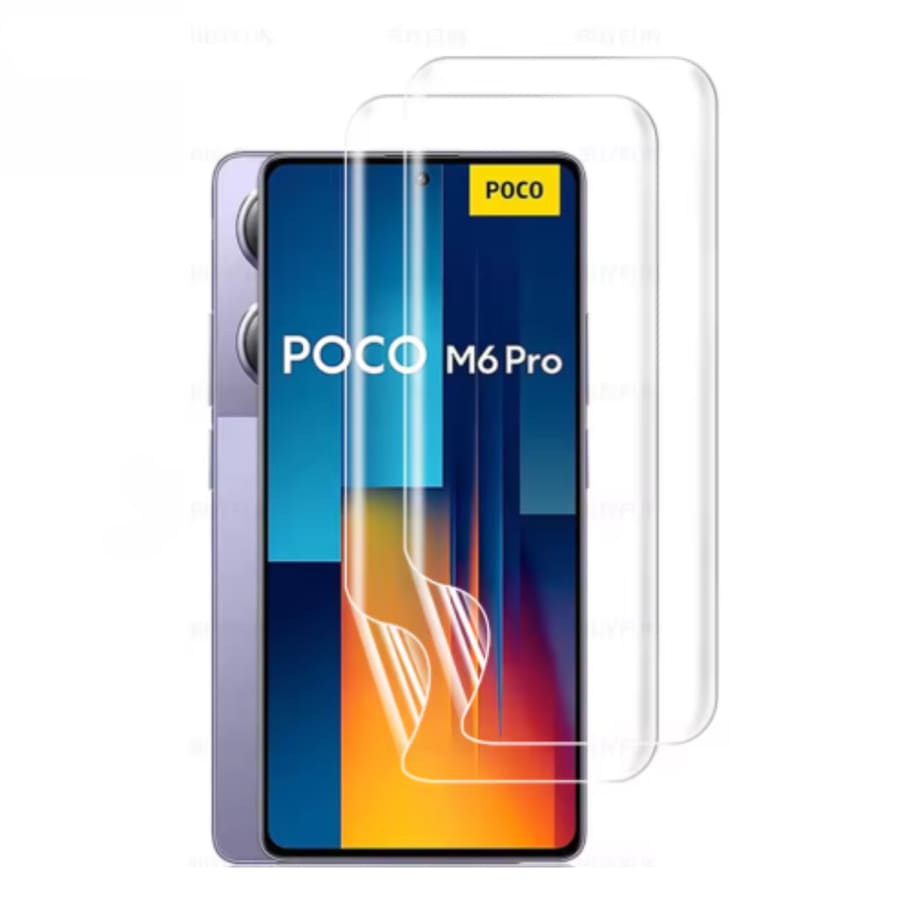 Hydrogel Screen Protector for POCO M6 Pro 4G (Pack of 2)