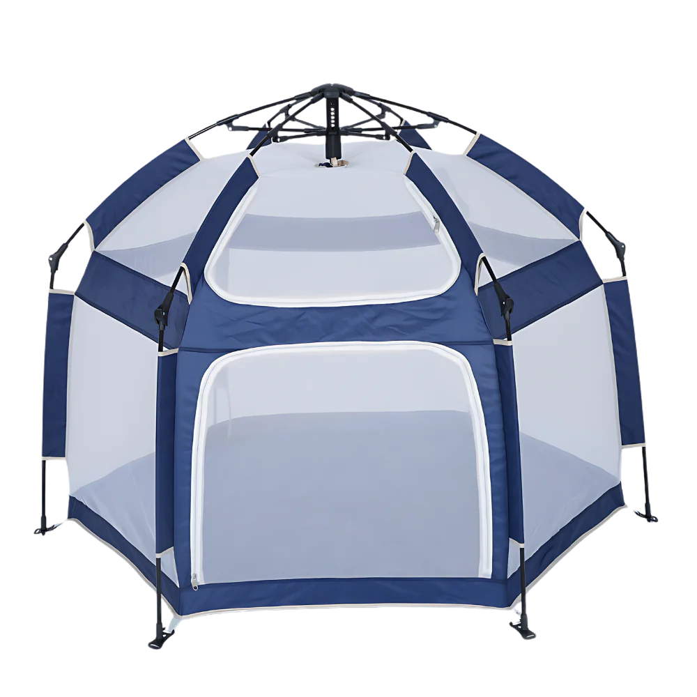 Baby Playpen Kids Tent Carrying Bag Portable Play Yard Toddlers (Blue)