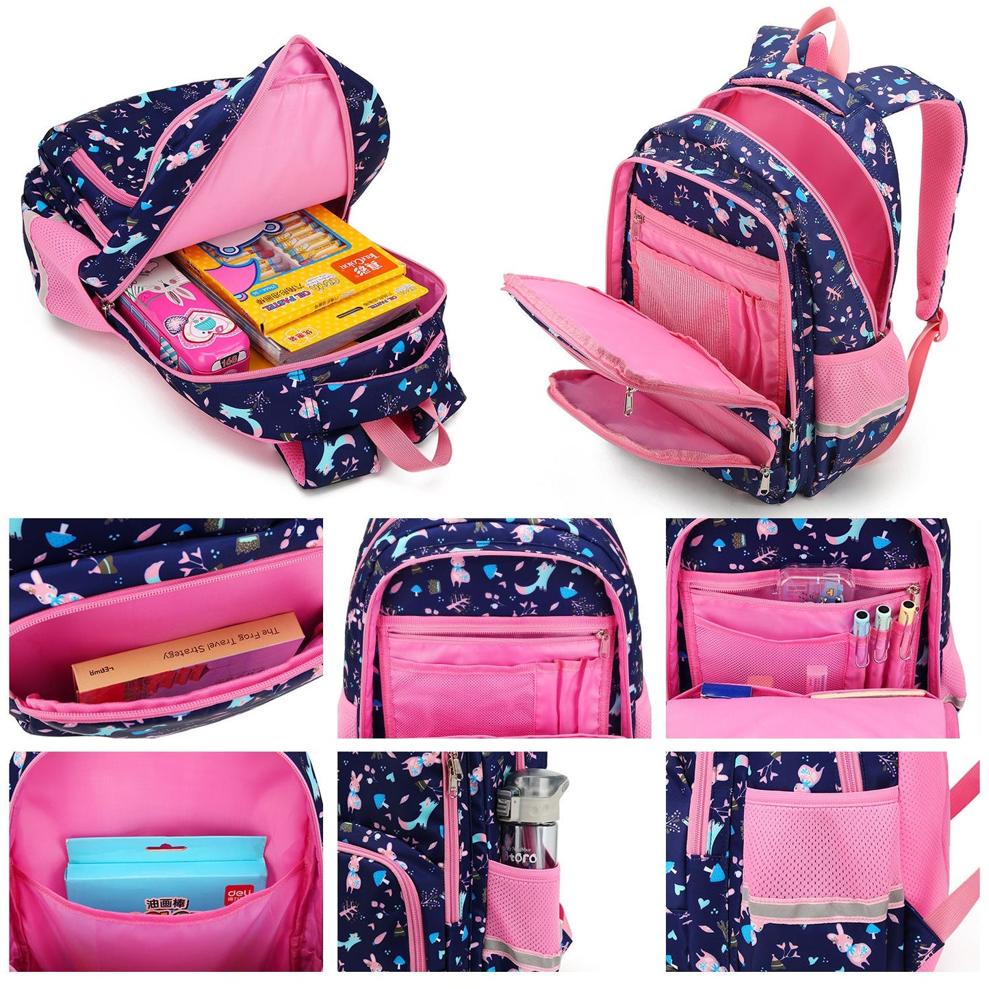 Girls School Bags & Kids Backpack - Rabbit