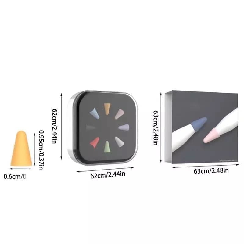 Replacement Apple Pencil Tip Cover 8 Pack (1st & 2nd Generation)