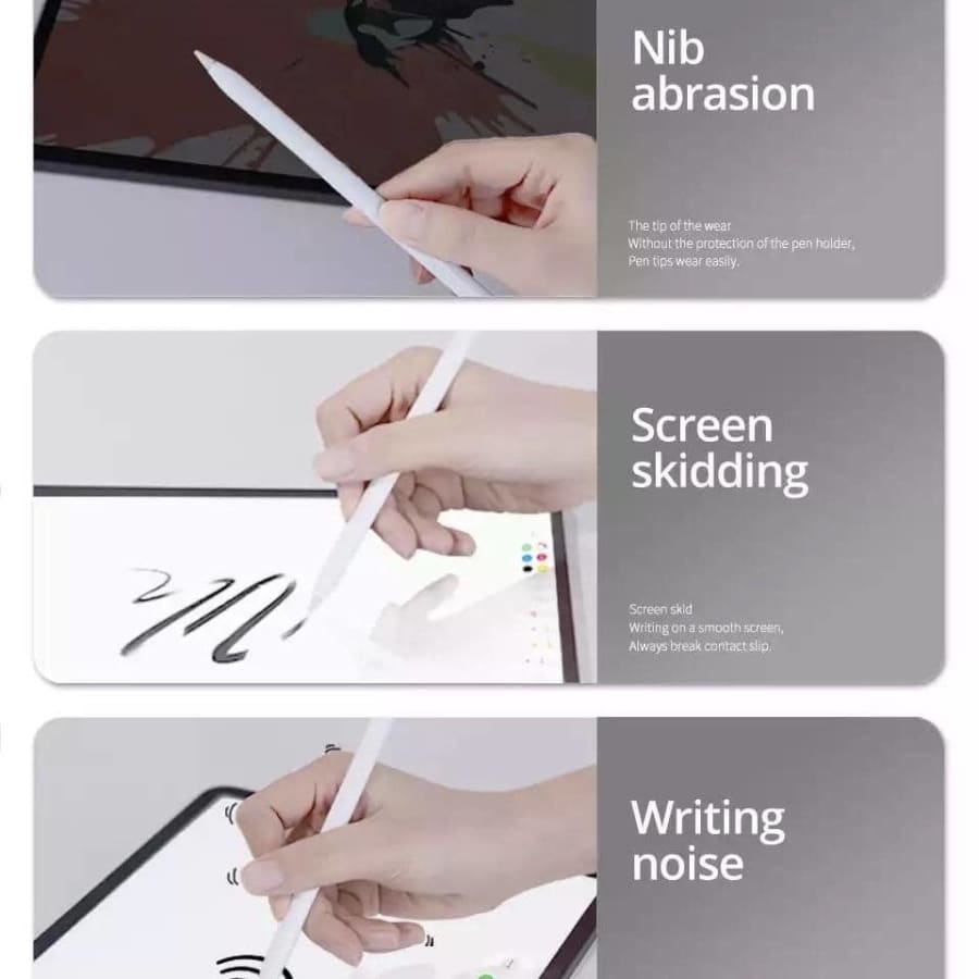 Replacement Apple Pencil Tip Cover 8 Pack (1st & 2nd Generation) (White)