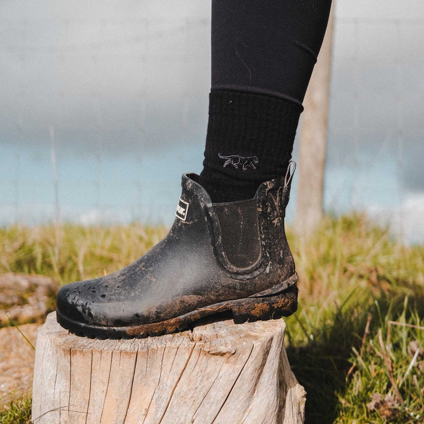 Save the Black Panthers Ribbed Bamboo Socks