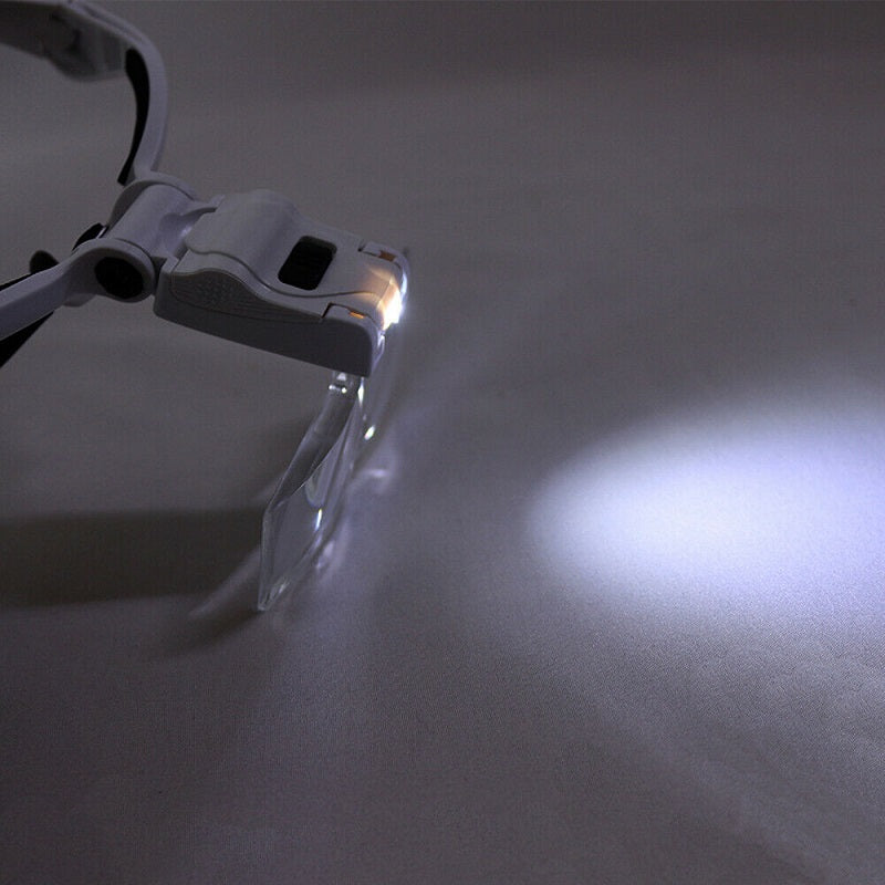 Head Mount Magnifier with LED lamp