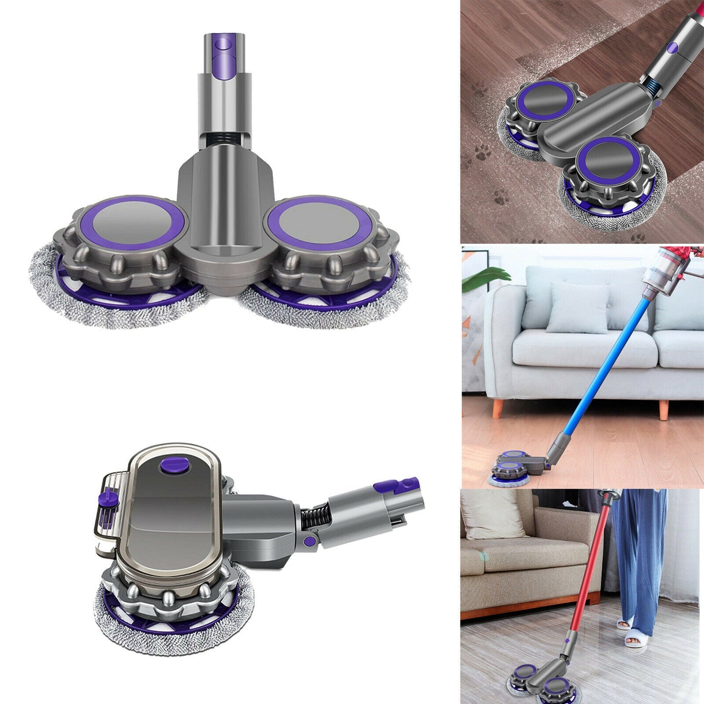 Mopping & Vac attachment for Dyson V7, V8, V10, V11, V15 & Gen5detect & Outsize