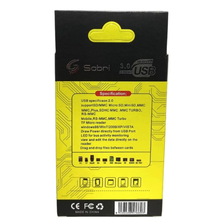 Sabri 3.0 USB Micro SD Card Reader Adapter SYT18