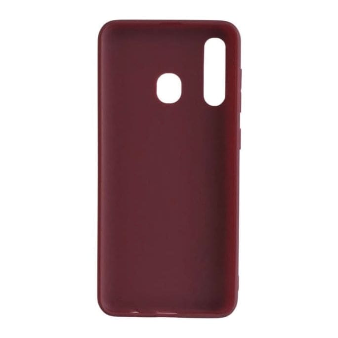 Silicone Case for Samsung Galaxy A20/A30 (Maroon)