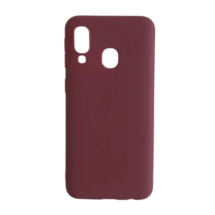 Silicone Case for Samsung Galaxy A40 (Maroon)