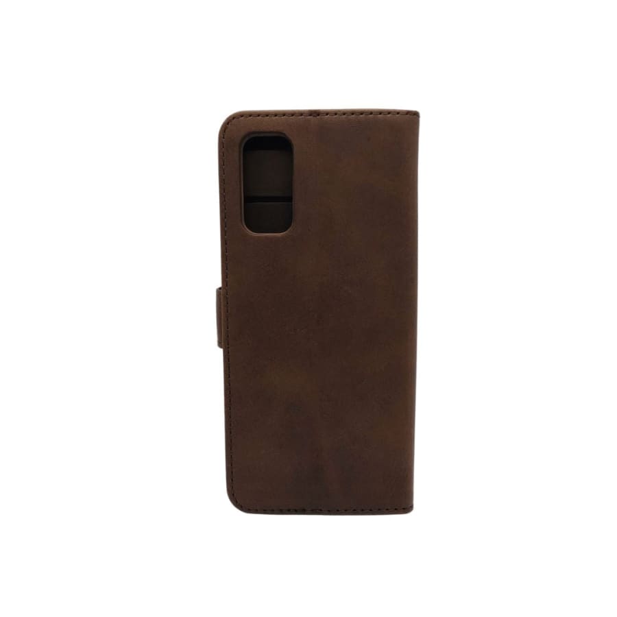 Synthetic Leather Flip Case for Samsung Galaxy S20 (Brown)