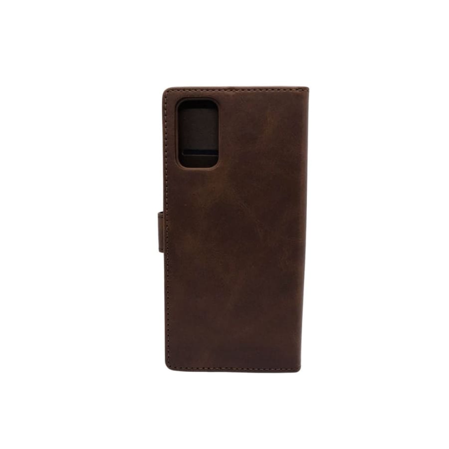Synthetic Leather Flip Case for Samsung Galaxy S20 Plus (Brown)