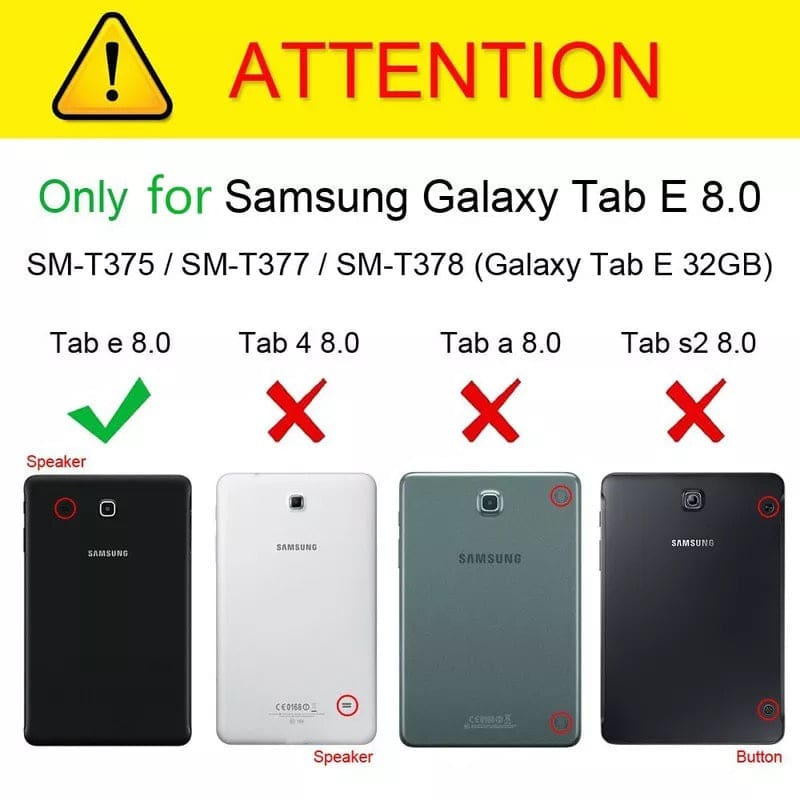 Cover for Samsung Galaxy Tab E 8.0” (2016) - T375/T377/T378