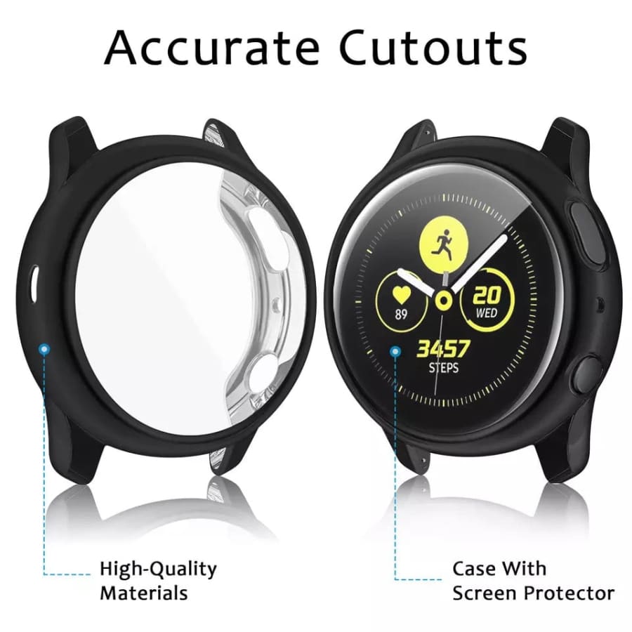 Protective Case for Samsung Galaxy Watch Active 2 (40mm) (Black)