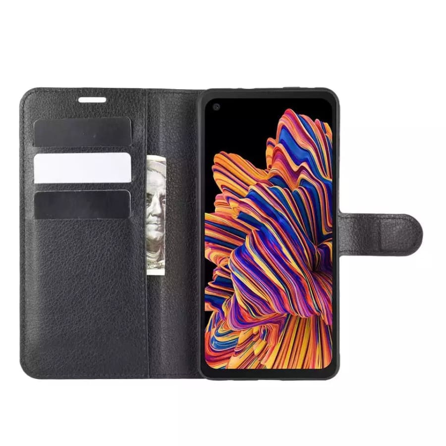 Wallet Case for Samsung Galaxy Xcover Pro (Black)