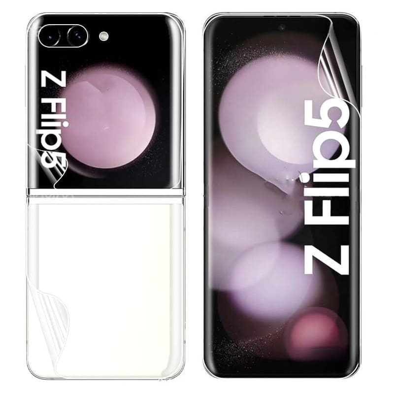 Screen Protectors for Samsung Galaxy Z Flip 5 (3 in 1 Pack x 2)