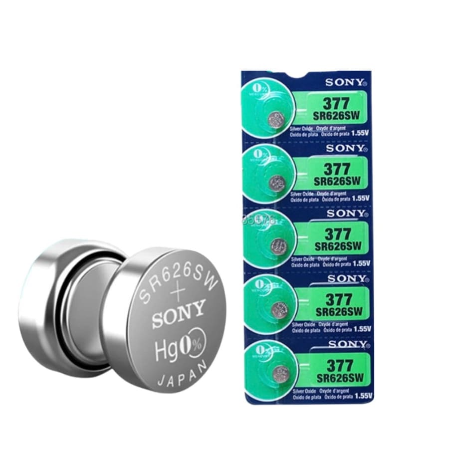 Sony 377 / /AG4 / SR626SW Watch Batteries (5 Pack)