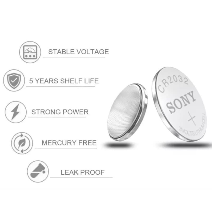 Sony CR2032 Watch Batteries (5 Pack)