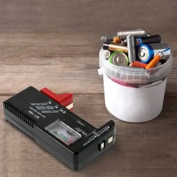 Universal Battery Tester For AA, 9V, Button Type Batteries