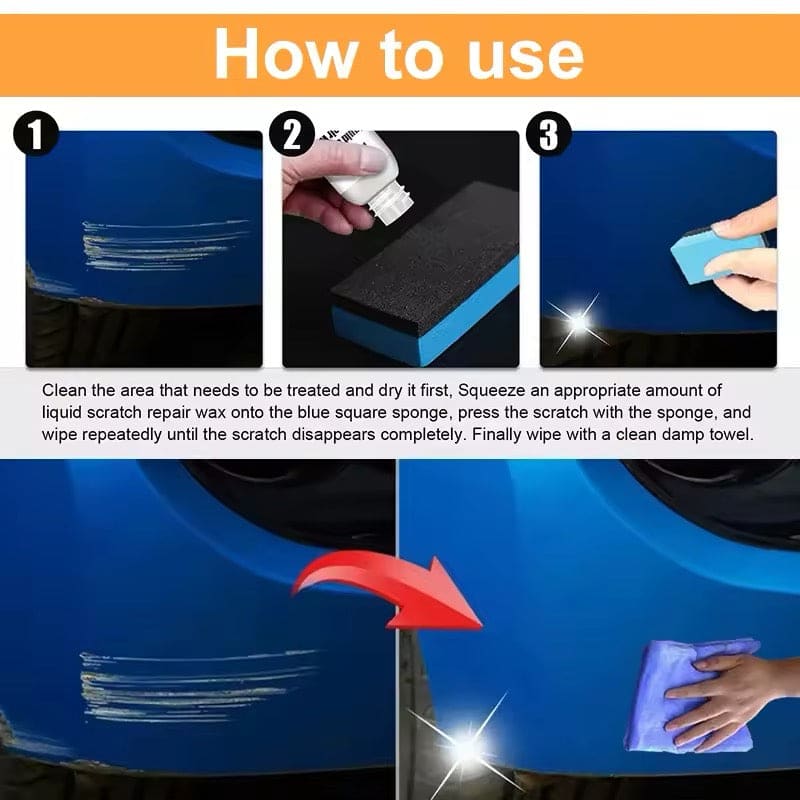 Vehicle Scratch Polish & Buffing Sponge