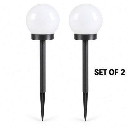 Solar Garden Globe Lights – Set of 2