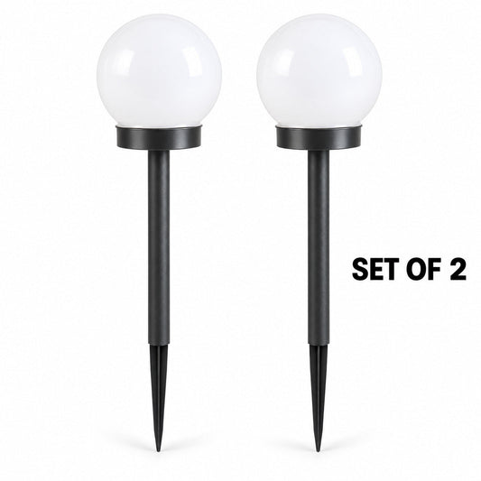 Solar Garden Globe Lights – Set of 2