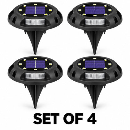 Solar Outdoor Buried Lights – Set of 4