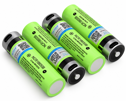 18650 Rechargeable Battery USB-C 4PCS