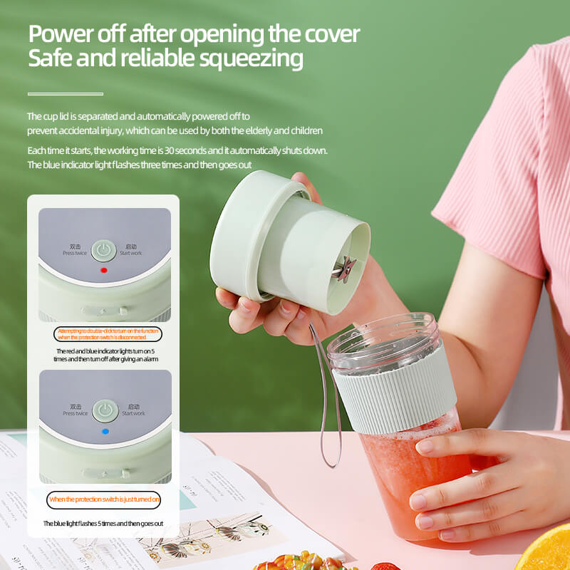 Mobie 350ml Personal Smoothie Blender Portable Juicer For Travel Office Gym K5