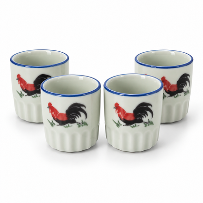 Rooster Banquet Cups – Set of 4