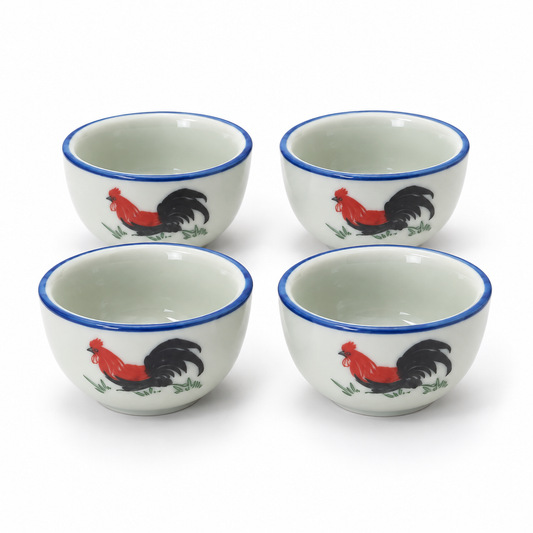 Rooster Jiangzhong Cups – Set of 4