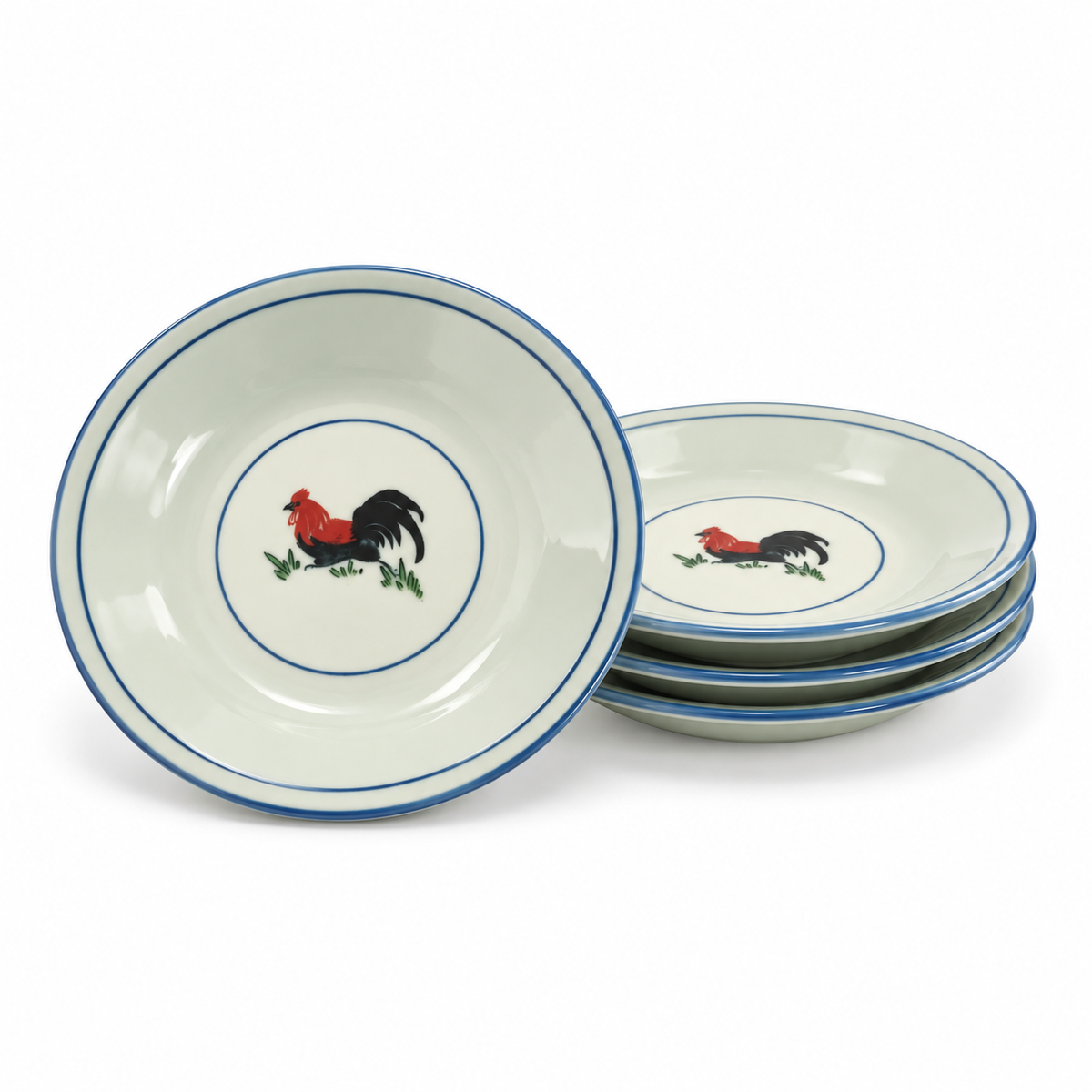 Rooster 8in Salad Plates – Set of 4