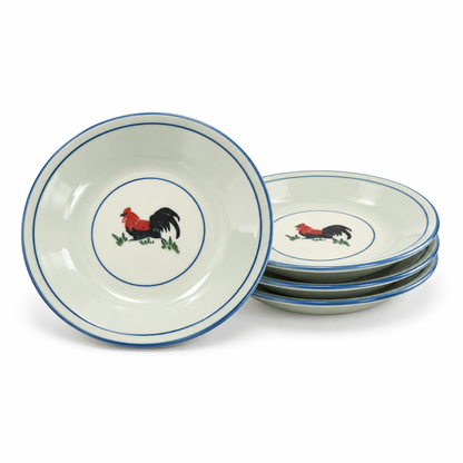 Rooster 8in Salad Plates – Set of 4