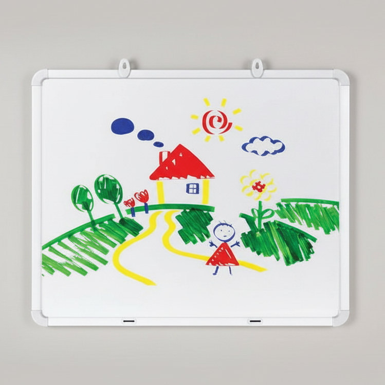 Whiteboard Magnetic Double Sides 87X57CM