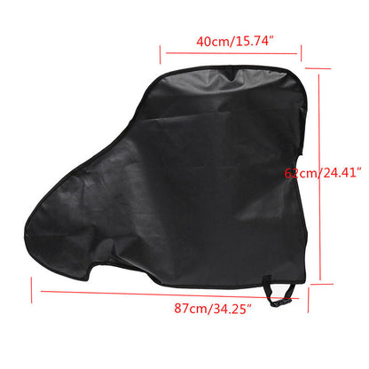 Black caravan tow hook cover