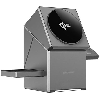 Proove 3-in-1 Automatic Rotating 15W Fast Wireless Charging Station Qi2