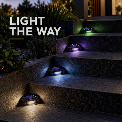Solar Outdoor Buried Lights – Set of 4