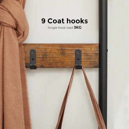 VASAGLE Coat Rack Stand Shoe Rack
