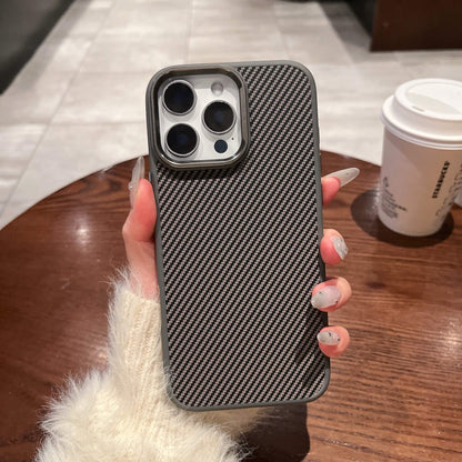 Carbide Series Carbon Fibre Magnetic Anti-Fingerprint Compatible with iPhone 14 Pro Case