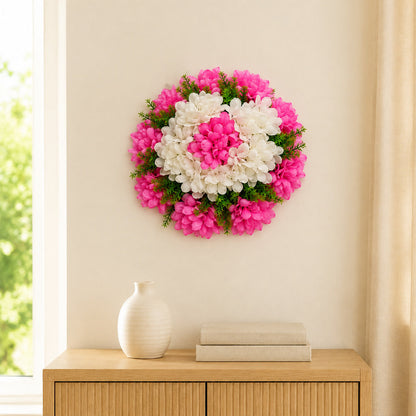 30cm Artificial Flower Wreath – 4 Colours Available