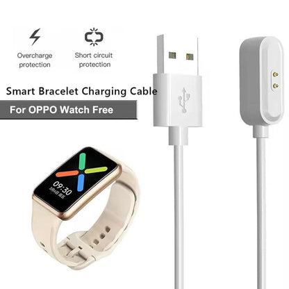USB-A Charger for OPPO Watch Free (White) 1m